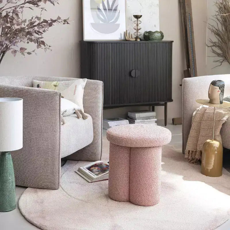 Meuble de rangement décoratif à 2 portes en chêne de 72,4 cm de haut : Bois d'hévéa et MDF, Aucun assemblage requis