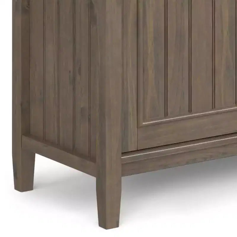 Meuble de rangement moyen Rowan brun fumé - : tablettes réglables, meuble télé, gestion des câbles
