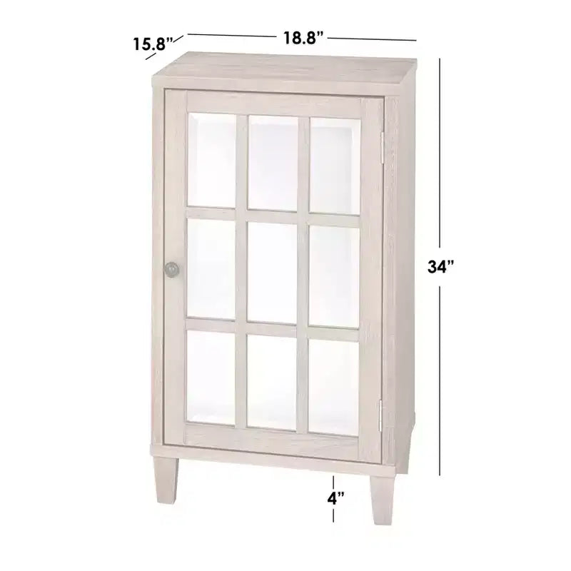 Meuble à porte miroir Matteo Modern Naturel