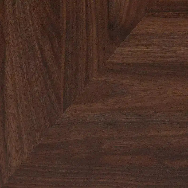 Meuble à Chaussures en Bois Noyer/Or - : Design Mid-Century, 6 Étagères, Organise 18 Paires
