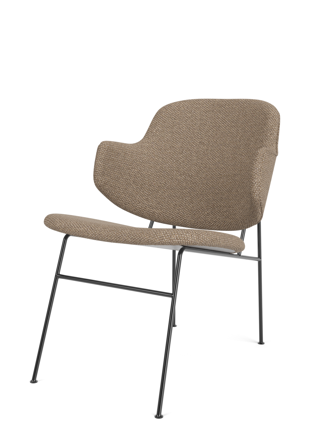 Fauteuil lounge entièrement rembourré avec assise profonde et basse pour salon et couloir