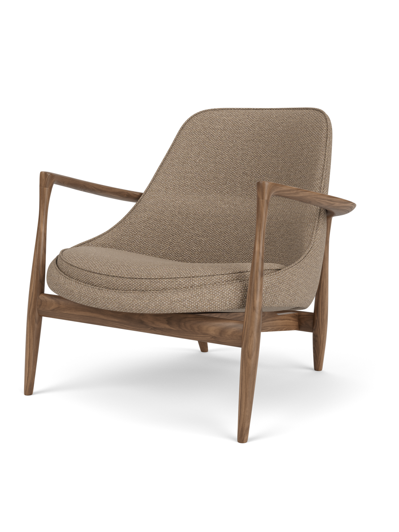 Fauteuil de salon en cuir avec accoudoirs sculptés pour le salon