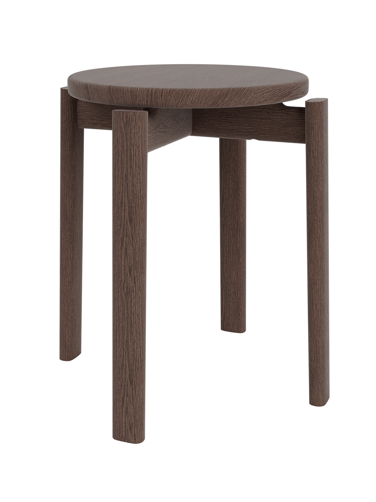 Tabouret en Chêne Scandinave Empilable à Monter Soi-même pour Salon et Chambre à Coucher