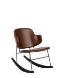 Fauteuil à bascule rembourré avec cadre en acier pour le salon et le couloir