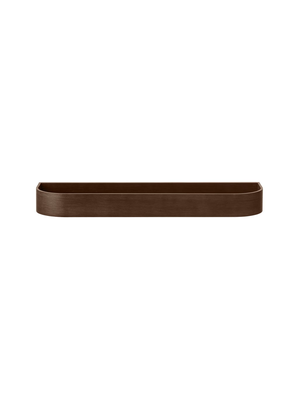 Étagère murale en placage de chêne scandinave avec rangement double face pour couloir