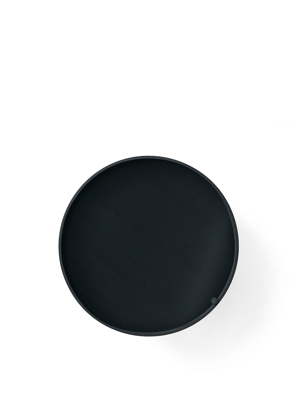 Table d'appoint moderne en frêne noir avec compartiment de rangement à couvercle rotatif pour salon