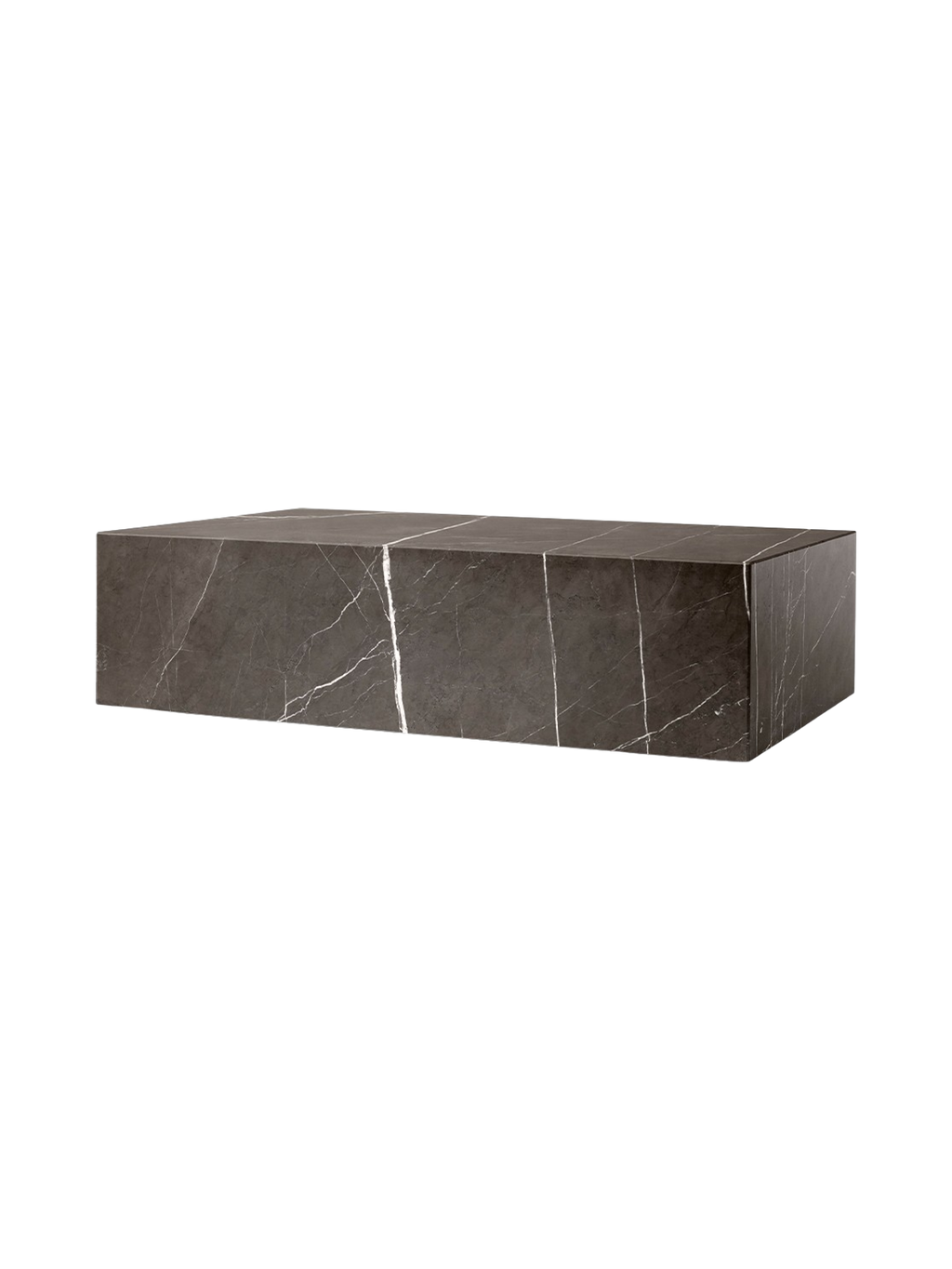 Table basse salon et couloir en marbre et pierre, design minimaliste avec piètement discret