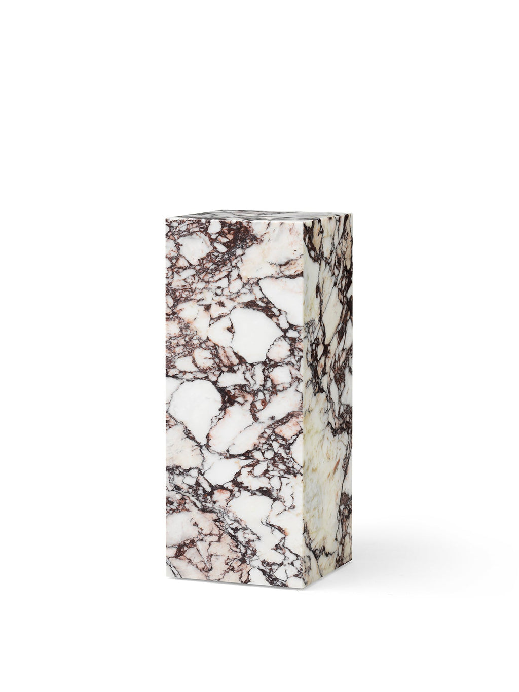 Piédestal minimaliste en marbre et pierre avec une forme sculpturale élancée pour le salon et le couloir