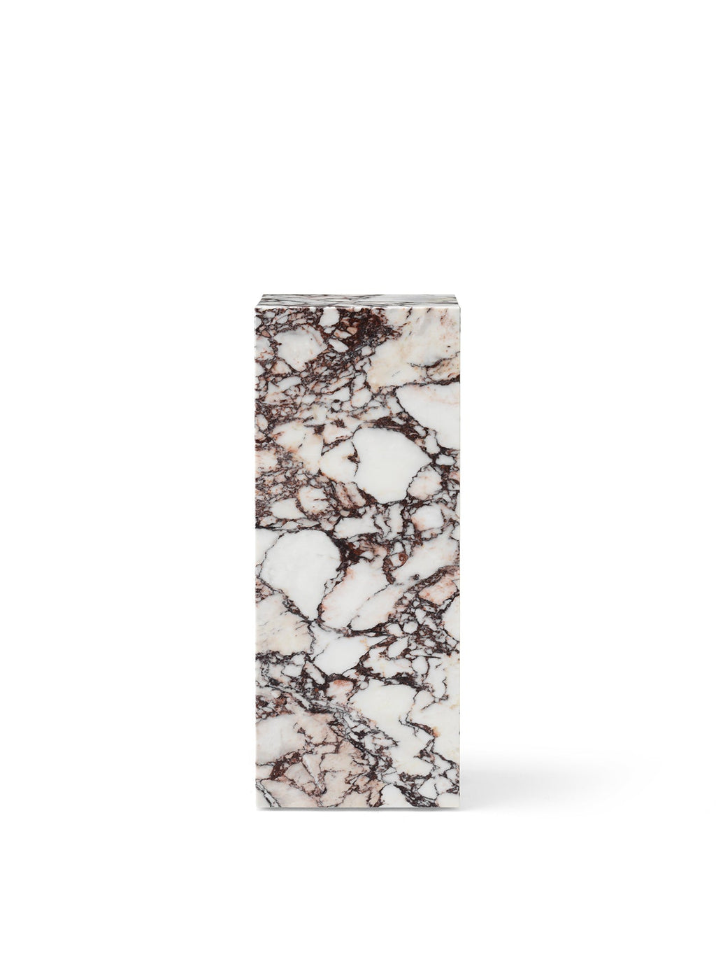 Piédestal minimaliste en marbre et pierre avec une forme sculpturale élancée pour le salon et le couloir