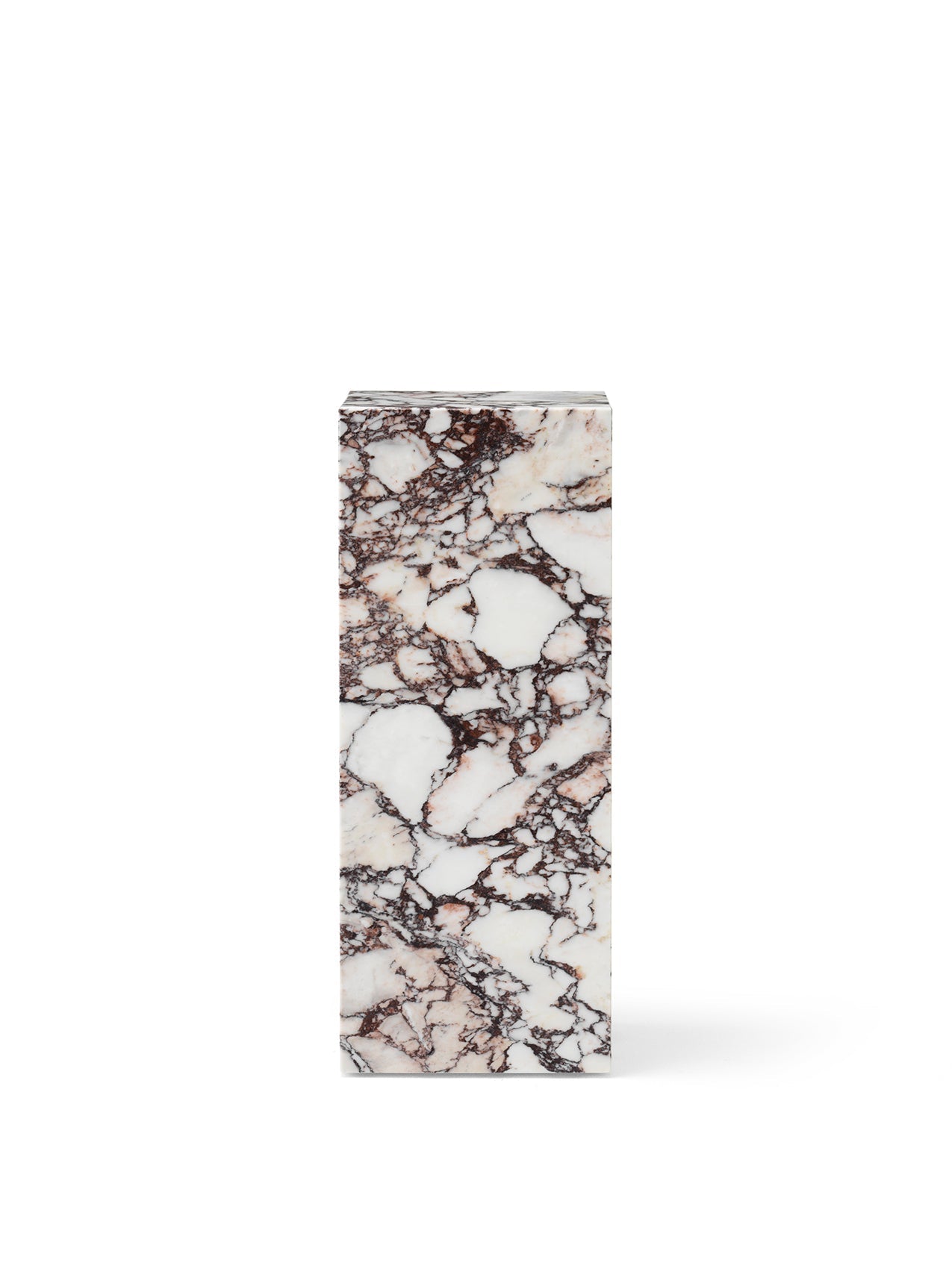 Piédestal minimaliste en marbre et pierre avec une forme sculpturale élancée pour le salon et le couloir
