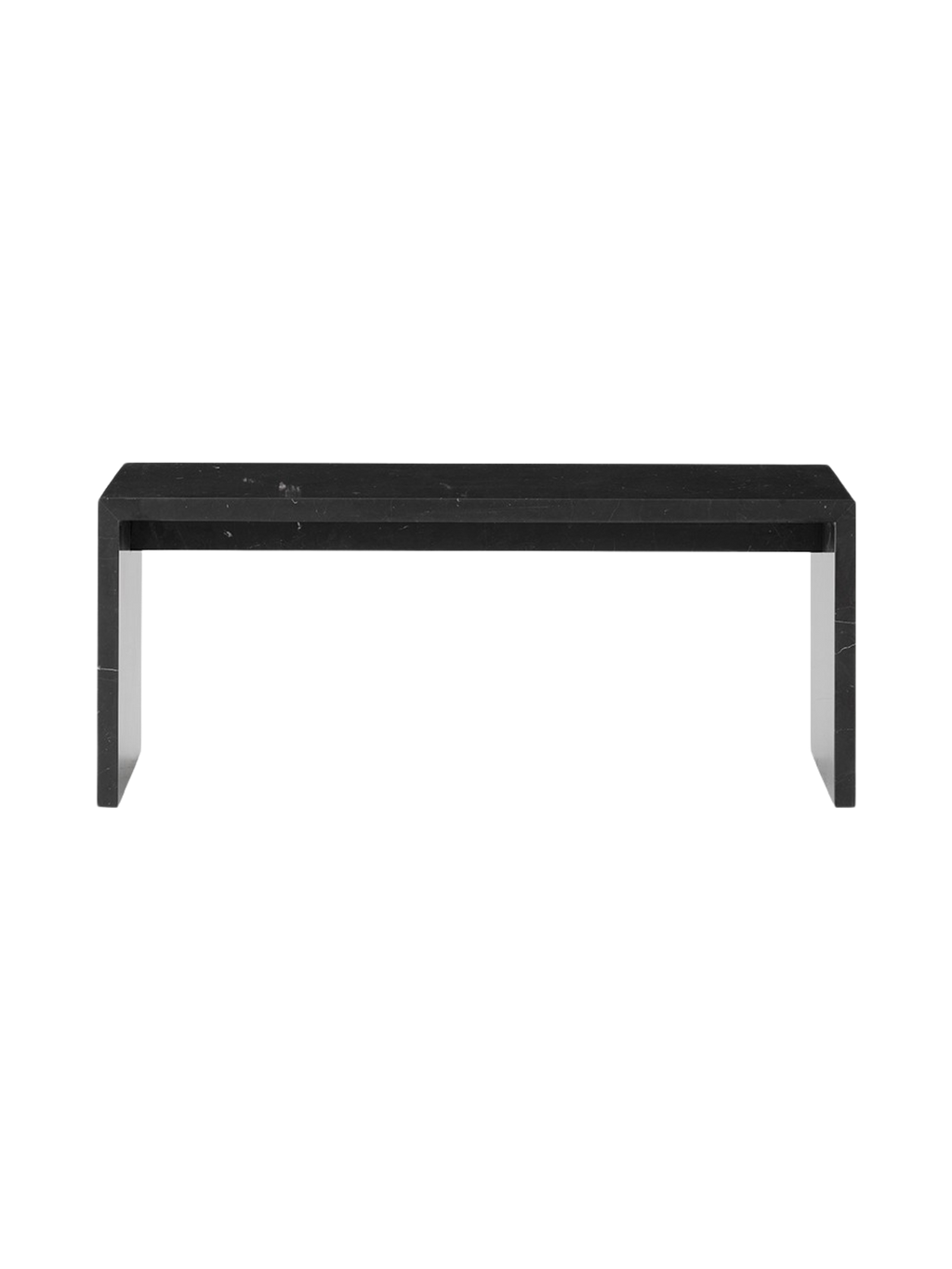 Table basse de salon en marbre et pierre, au design minimaliste avec surface surélevée