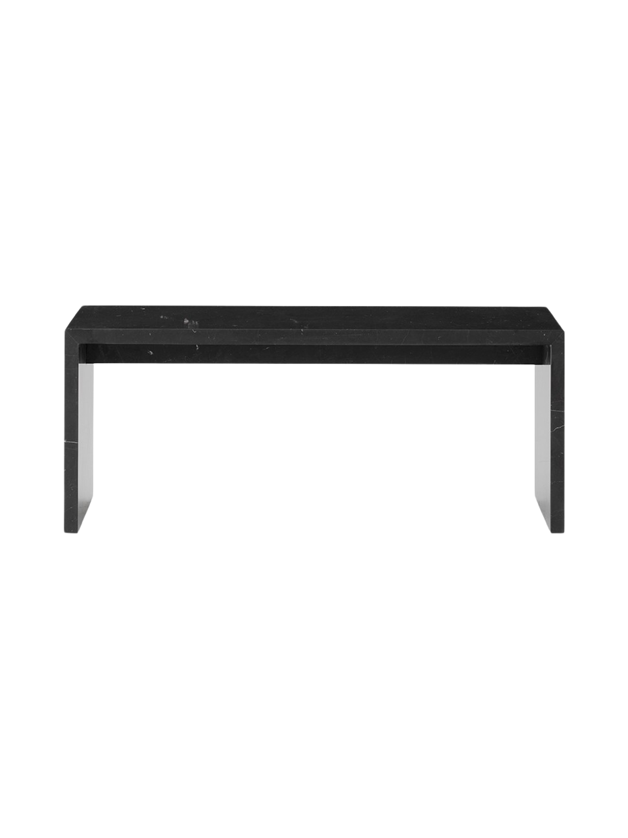 Table basse de salon en marbre et pierre, au design minimaliste avec surface surélevée