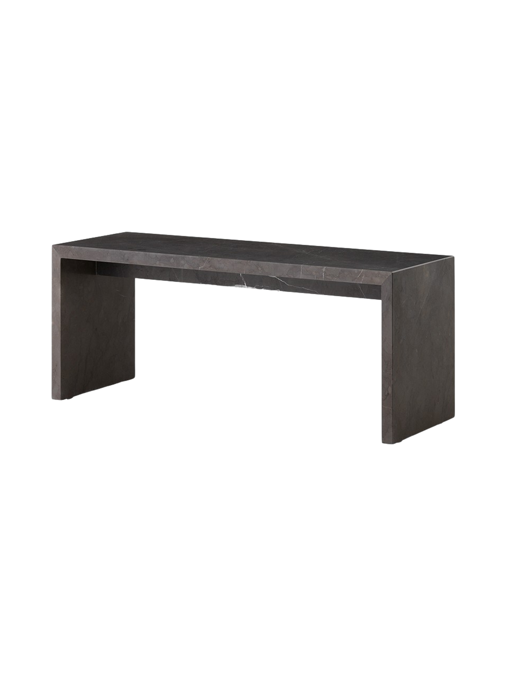 Table basse de salon en marbre et pierre, au design minimaliste avec surface surélevée