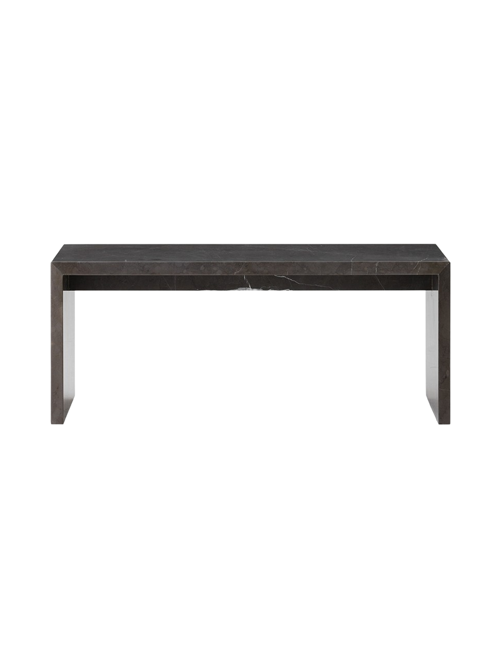 Table basse de salon en marbre et pierre, au design minimaliste avec surface surélevée