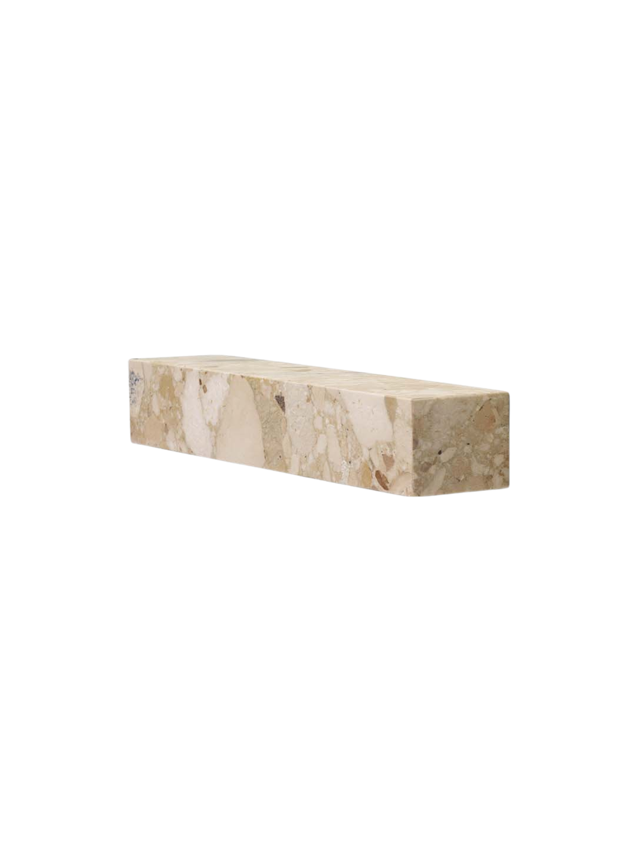 Étagère murale minimaliste en marbre et pierre avec affichage horizontal ou vertical pour le salon et le couloir