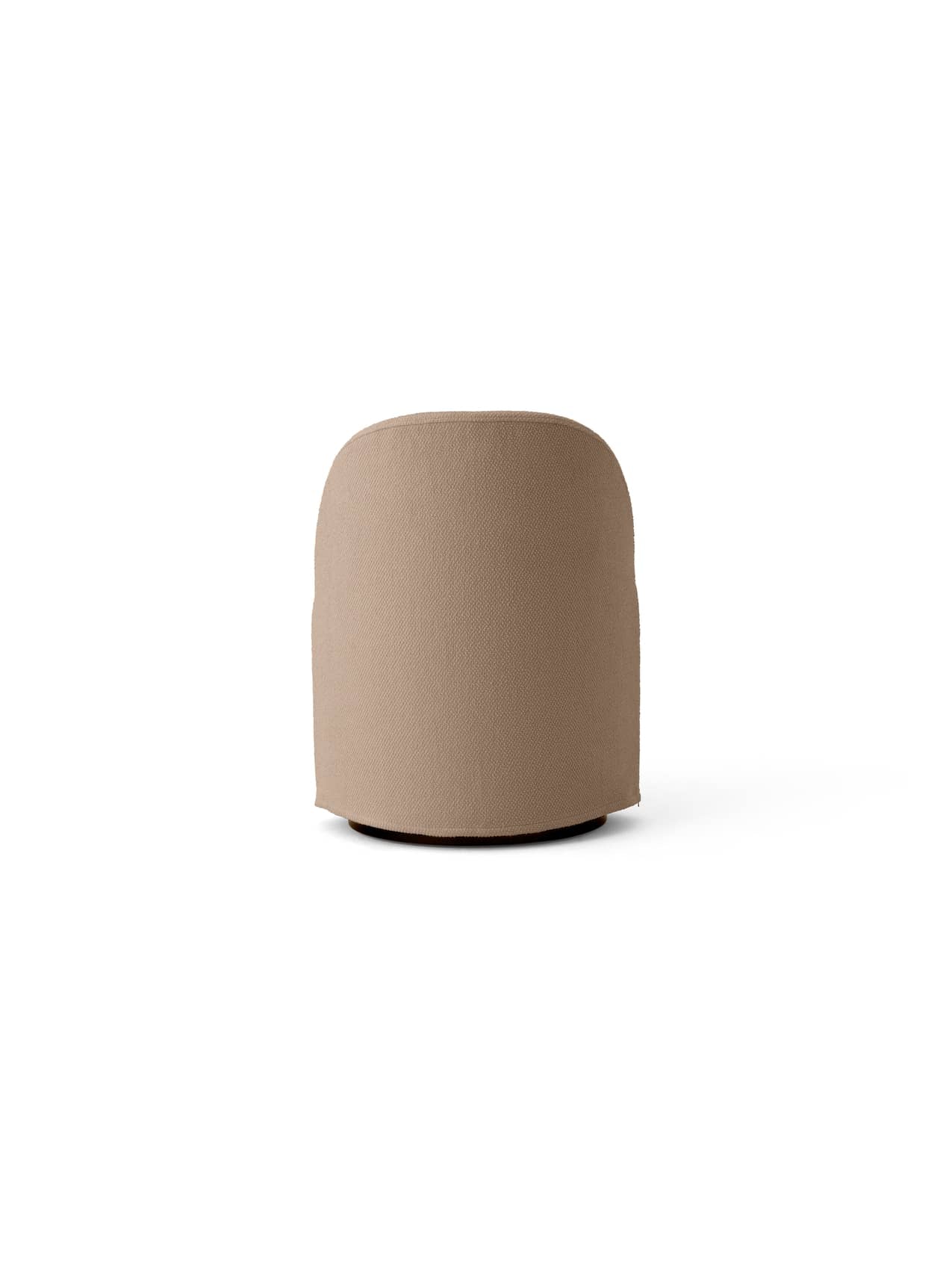 Fauteuil club pivotant en bouclé coton contemporain avec housse amovible lavable pour salon
