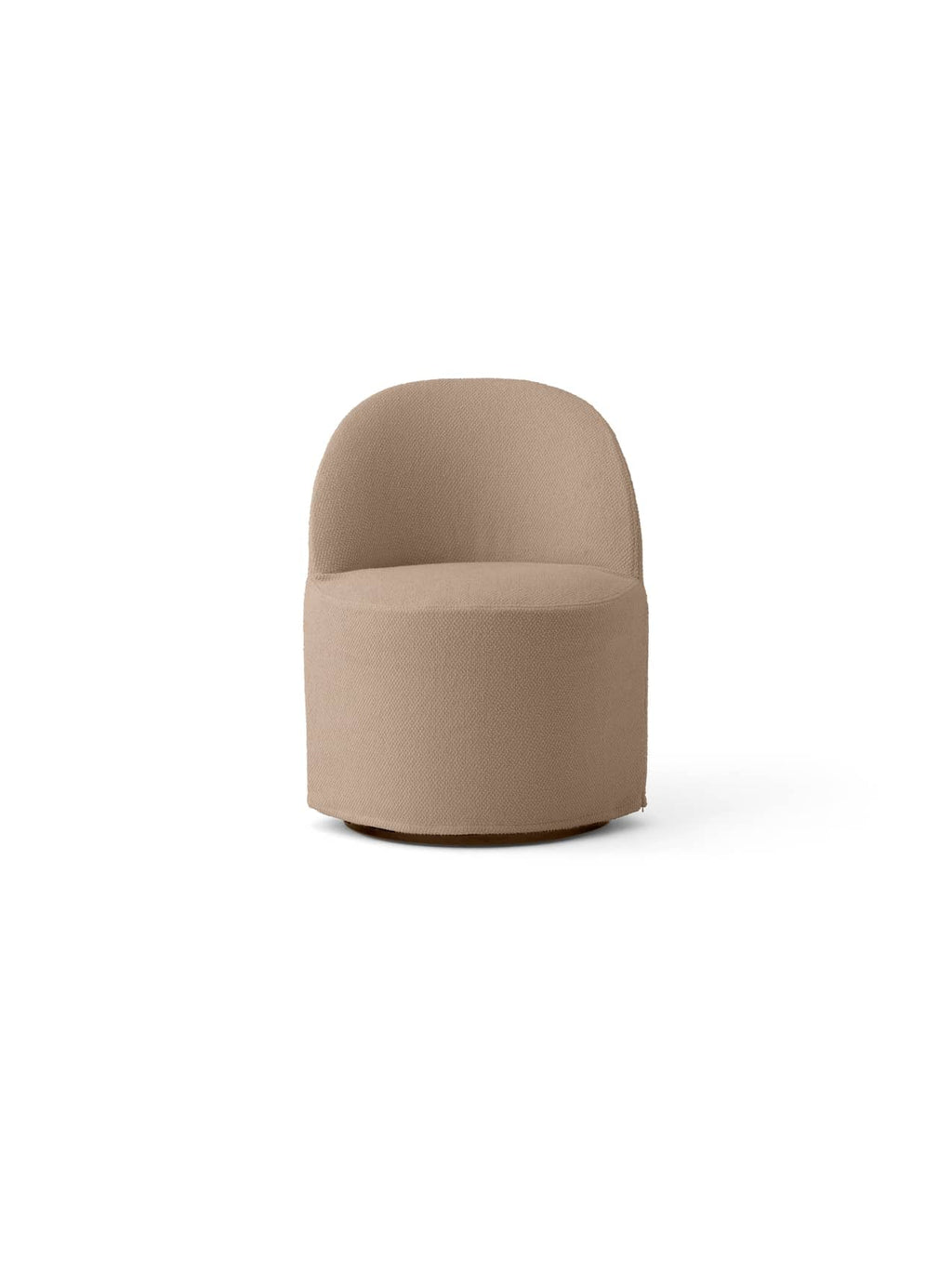 Fauteuil club pivotant en bouclé coton contemporain avec housse amovible lavable pour salon