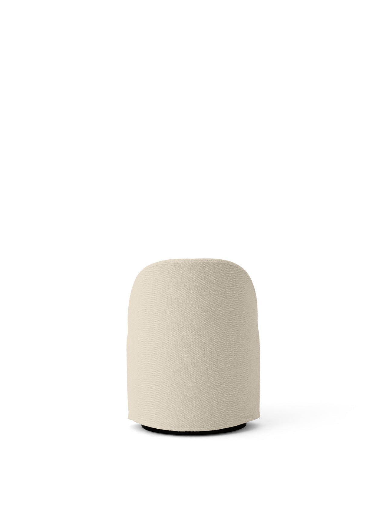 Fauteuil club pivotant en bouclé coton contemporain avec housse amovible lavable pour salon