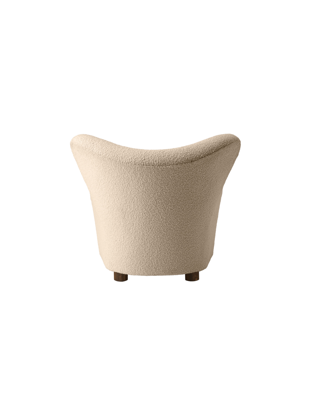 Fauteuil de salon en tissu et chêne avec roulettes en laiton pour le salon