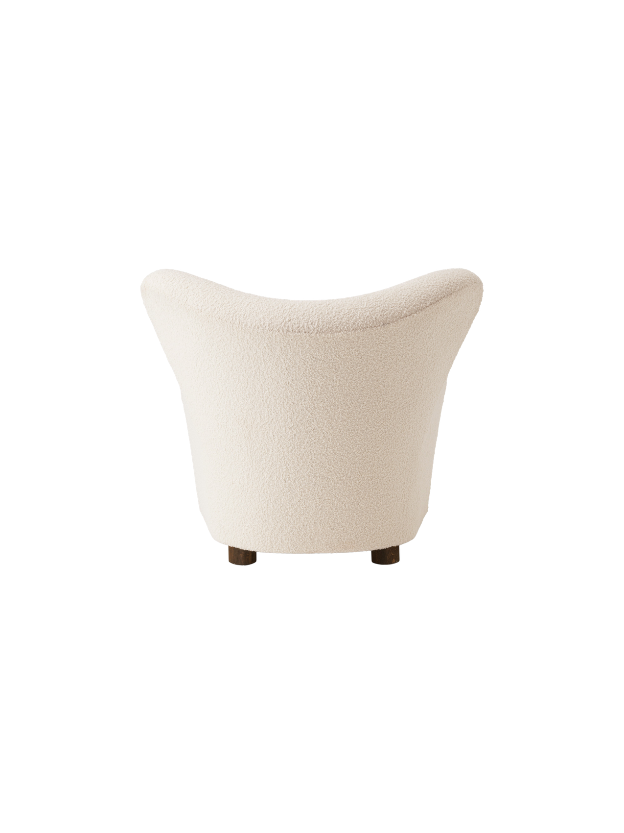 Fauteuil de salon en tissu et chêne avec roulettes en laiton pour le salon