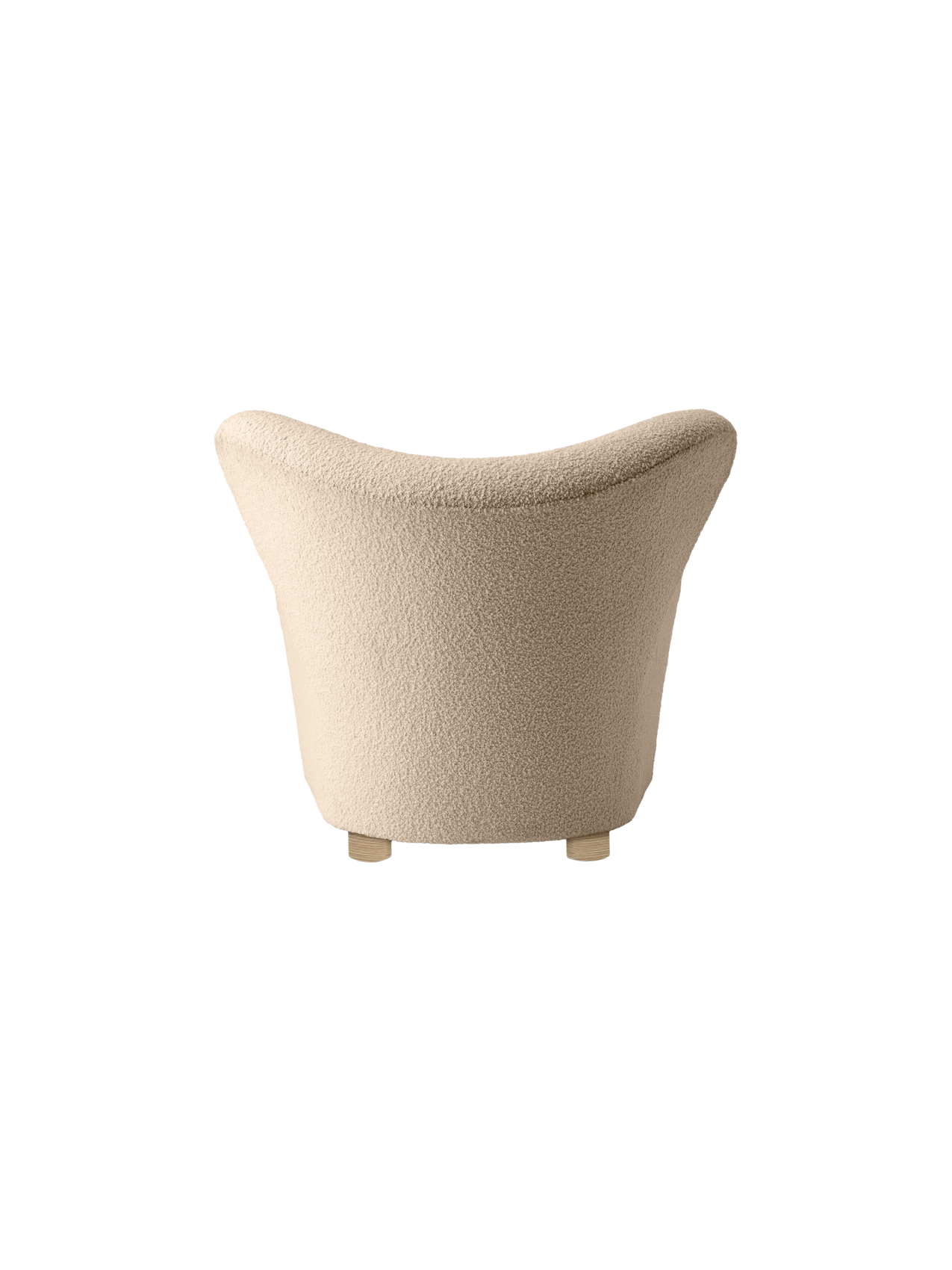 Fauteuil de salon en tissu et chêne avec roulettes en laiton pour le salon