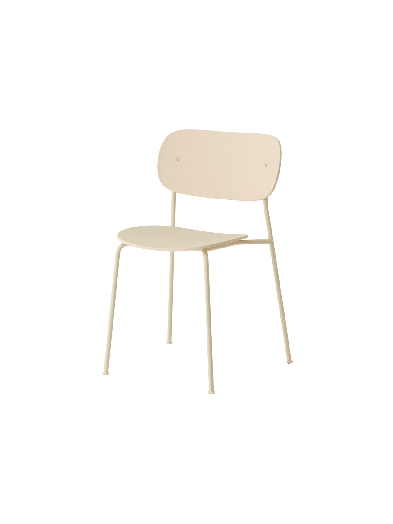 Chaise de salle à manger d'extérieur en plastique recyclé moderne avec conception empilable et résistante aux intempéries pour terrasse et jardin