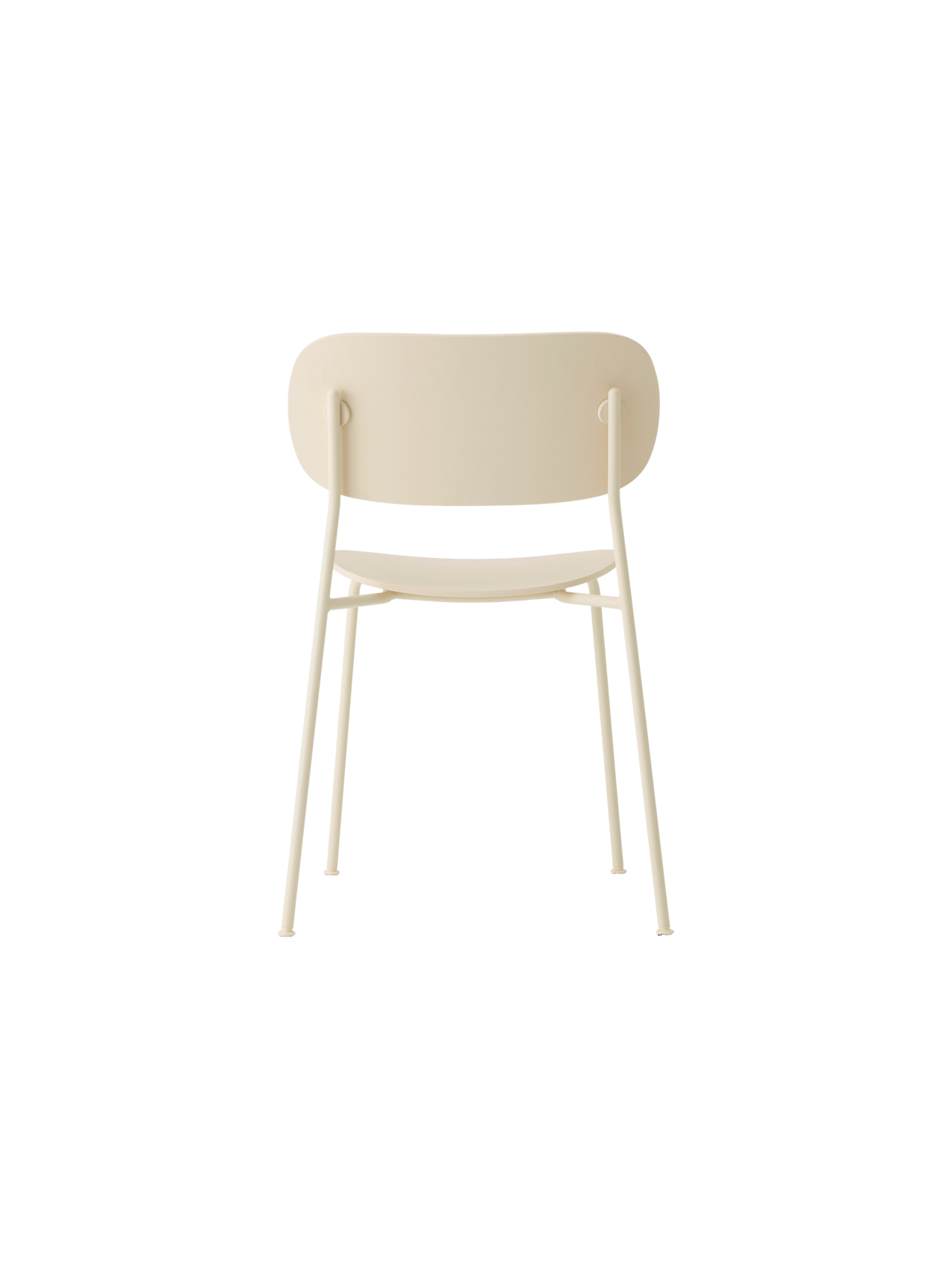 Chaise de salle à manger d'extérieur en plastique recyclé moderne avec conception empilable et résistante aux intempéries pour terrasse et jardin