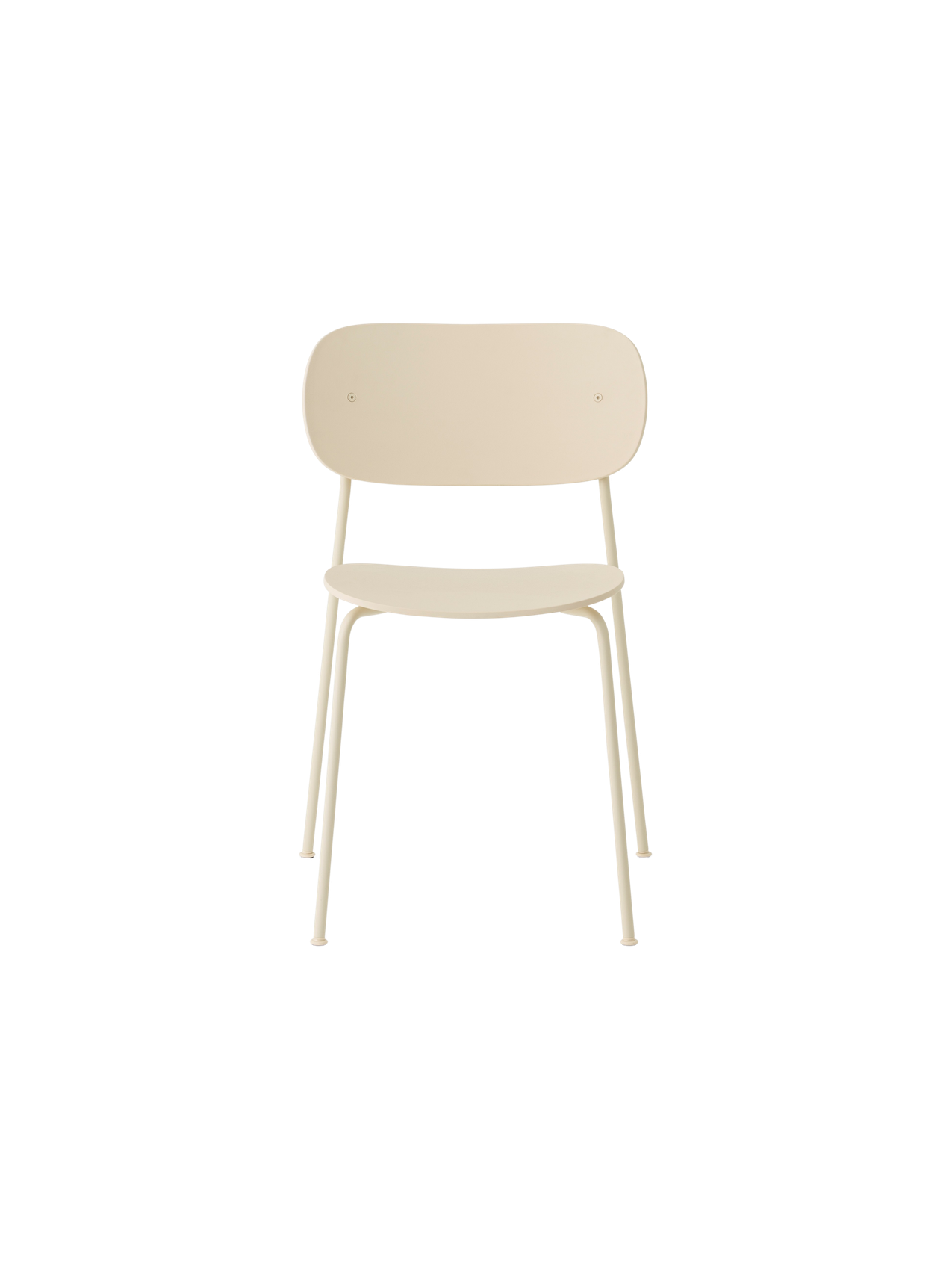 Chaise de salle à manger d'extérieur en plastique recyclé moderne avec conception empilable et résistante aux intempéries pour terrasse et jardin