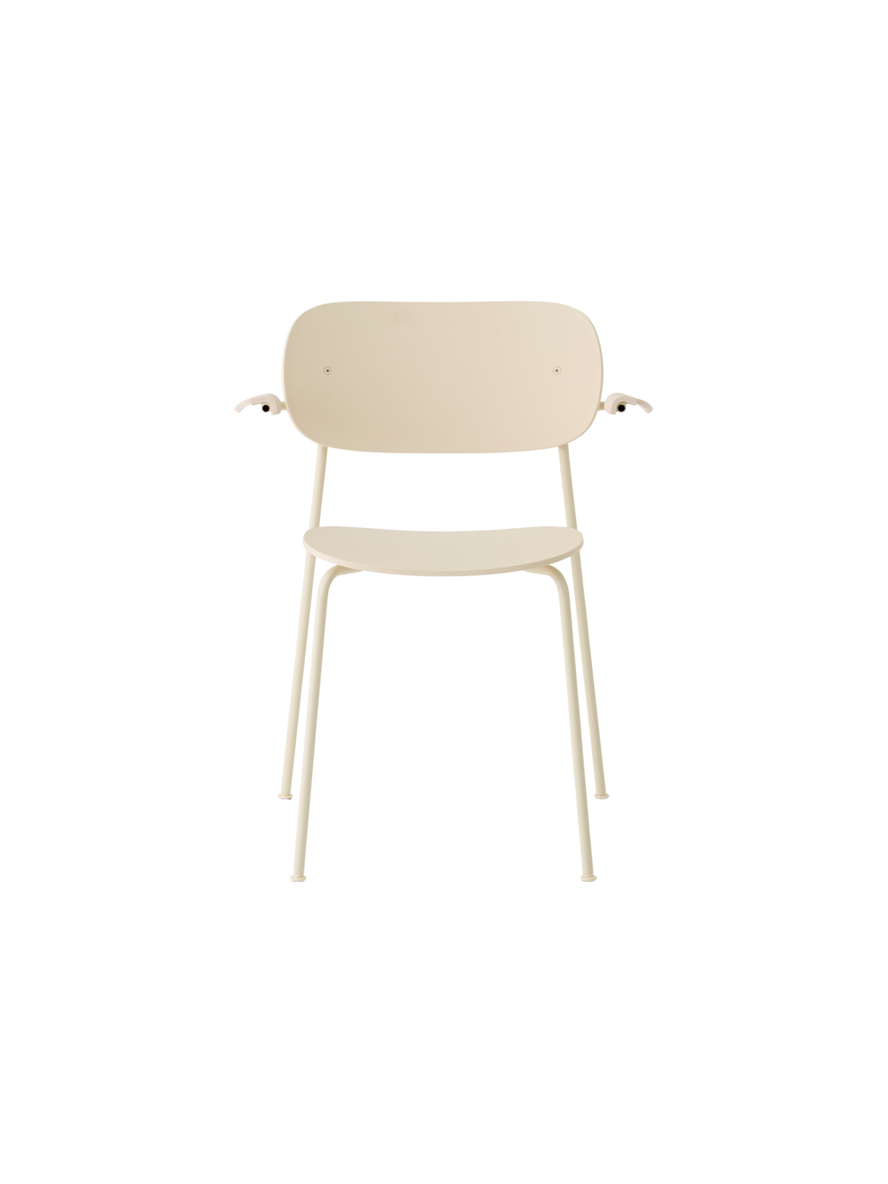 Chaise de salle à manger d'extérieur en plastique recyclé moderne avec conception empilable et résistante aux intempéries pour terrasse et jardin