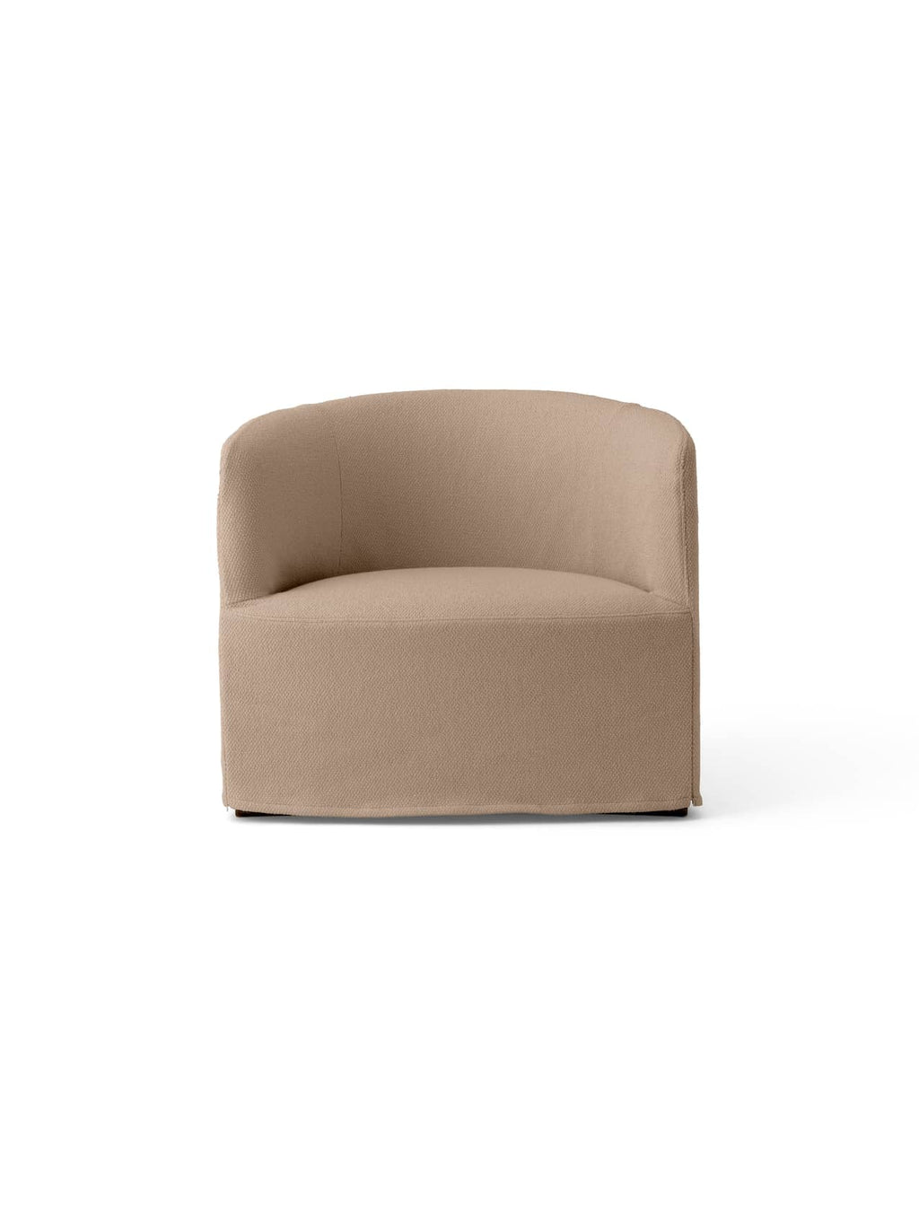 Fauteuil de salon contemporain en bouclette de coton avec housse amovible et lavable