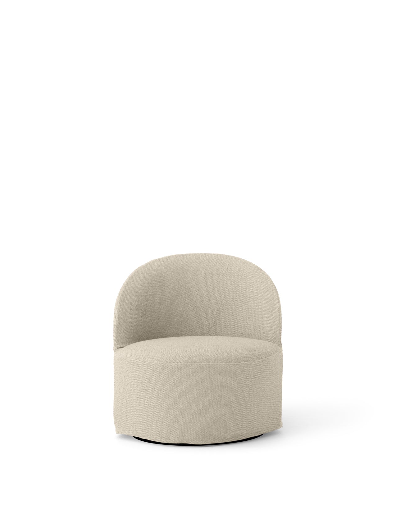 Fauteuil pivotant contemporain en bouclette de coton avec housse lavable pour salon