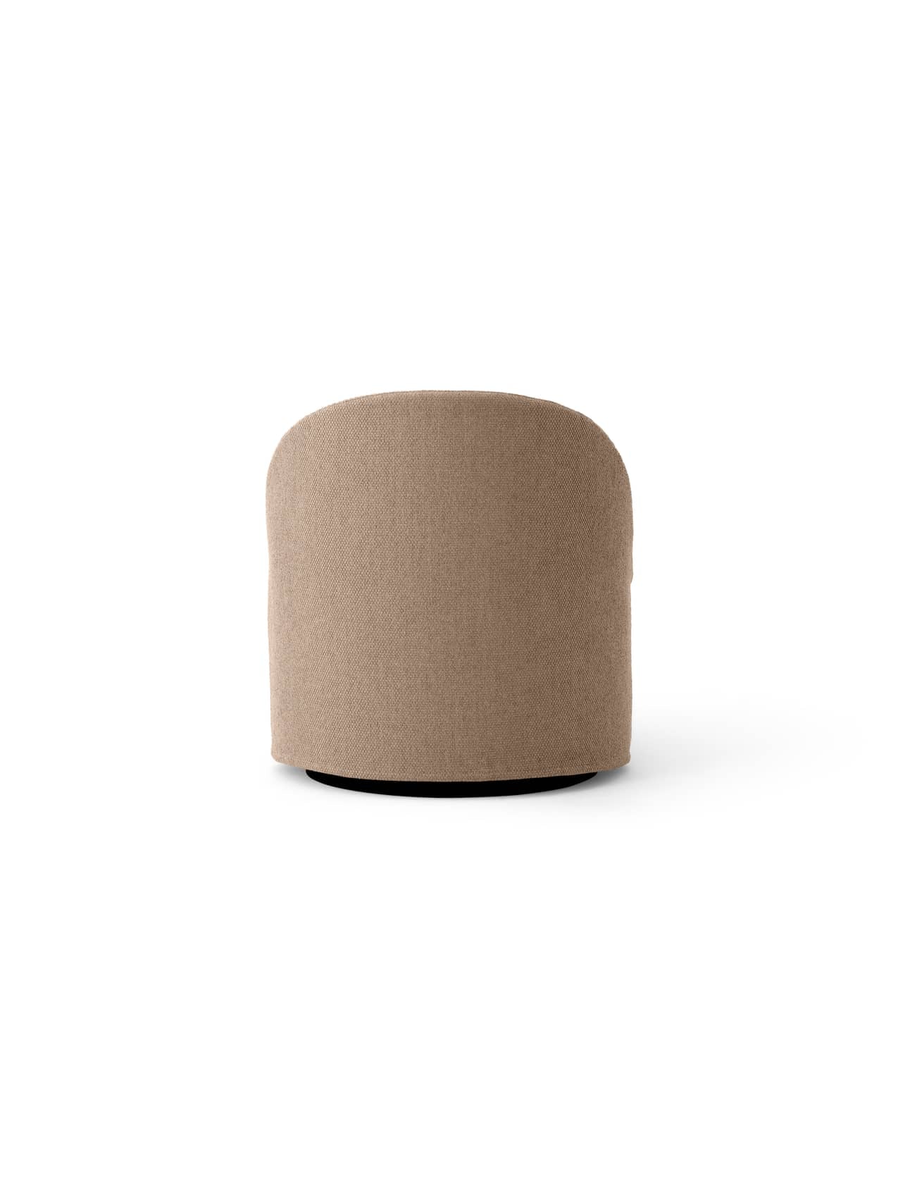 Fauteuil pivotant contemporain en bouclette de coton avec housse lavable pour salon