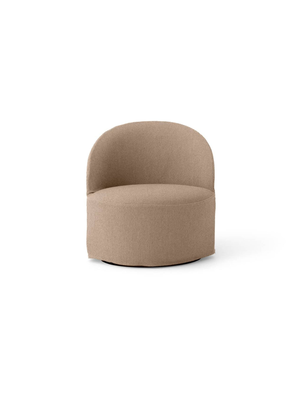 Fauteuil pivotant contemporain en bouclette de coton avec housse lavable pour salon