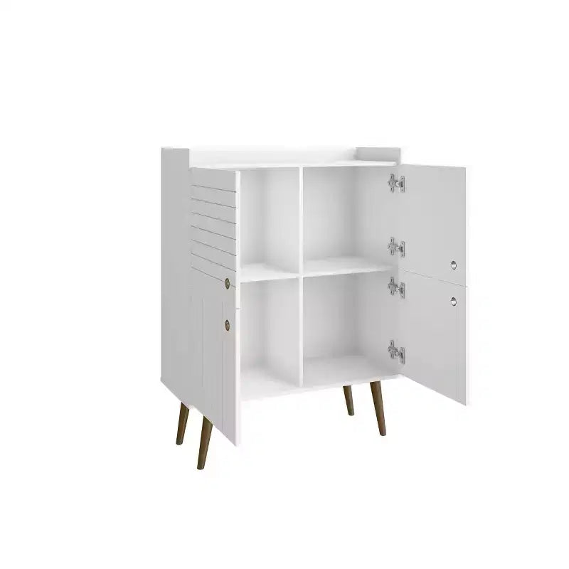 45,5 Bogart Armoire d'appoint 4 étagères de style Mid-Century Modern -