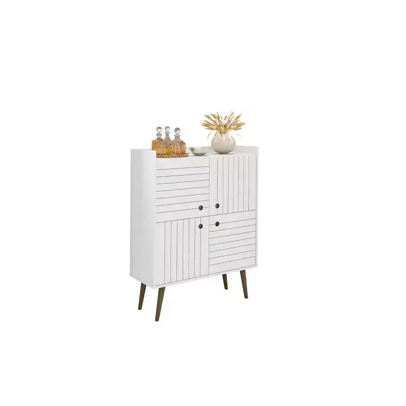 45,5 Bogart Armoire d'appoint 4 étagères de style Mid-Century Modern -