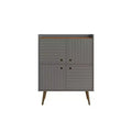 45,5 Bogart Armoire d'appoint 4 étagères de style Mid-Century Modern -