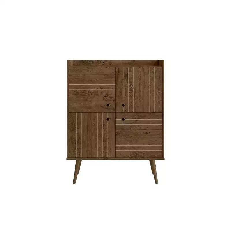 45,5 Bogart Armoire d'appoint 4 étagères de style Mid-Century Modern -