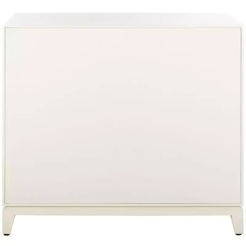 Commode 2 portes 1 tiroir Nigel - CHS6600 - Blanc/Laiton -