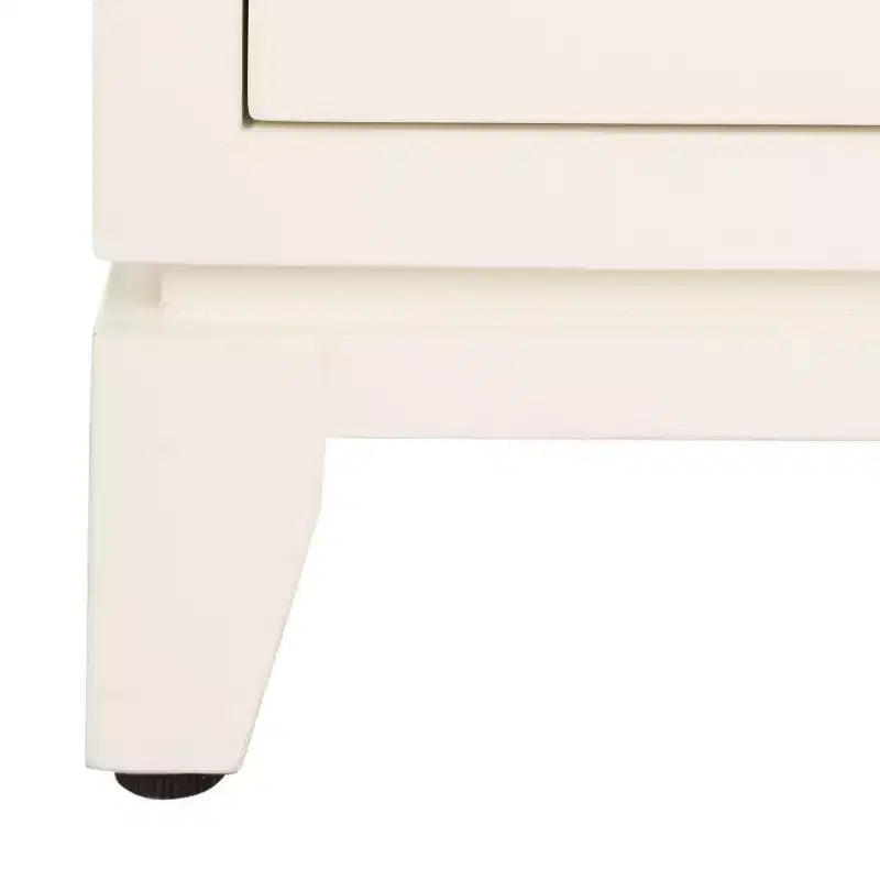Commode 2 portes 1 tiroir Nigel - CHS6600 - Blanc/Laiton -