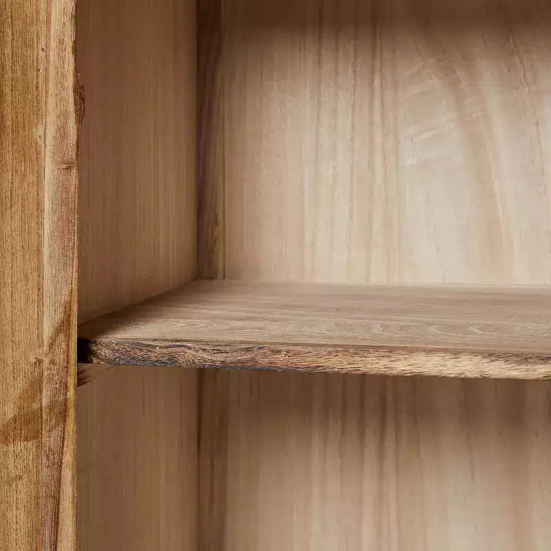 Meuble d'appoint de style rustique à 2 portes de 34 po de hauteur avec pieds réglables, ensemble de 2 | Hulala Home