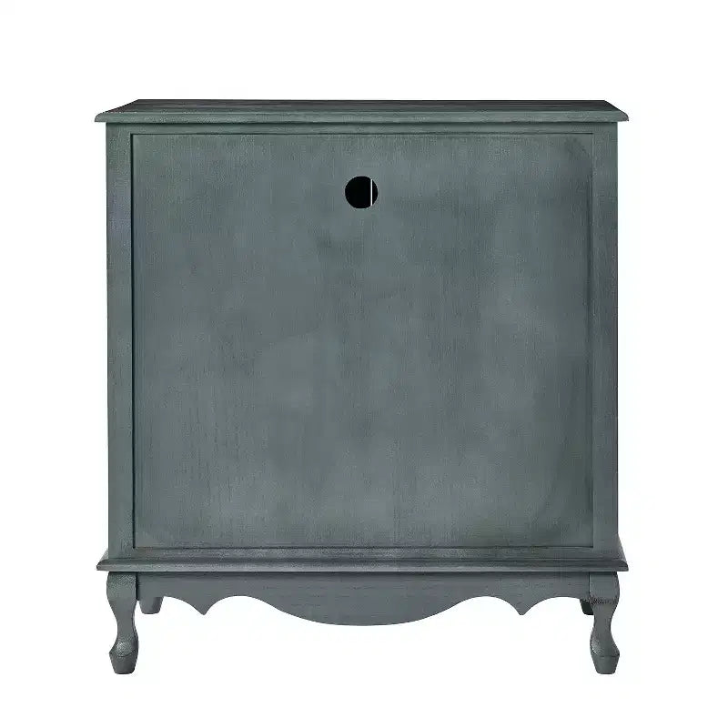 Meuble d'appoint de style rustique à 2 portes de 34 po de hauteur avec pieds réglables, ensemble de 2 | Hulala Home