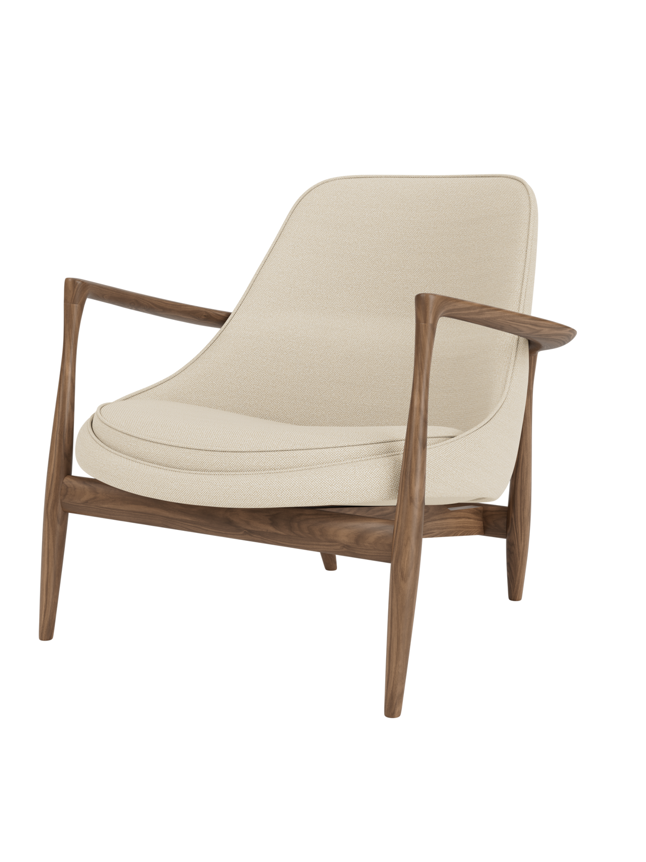 Fauteuil de salon en cuir avec accoudoirs sculptés pour le salon