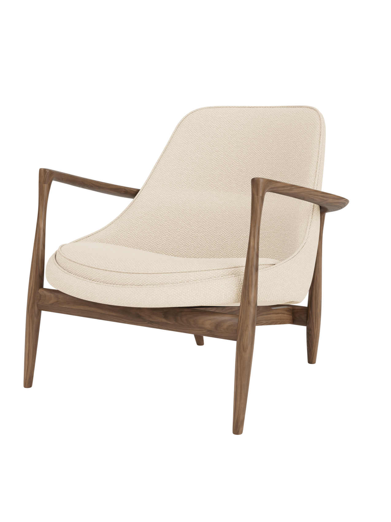 Fauteuil de salon en cuir avec accoudoirs sculptés pour le salon