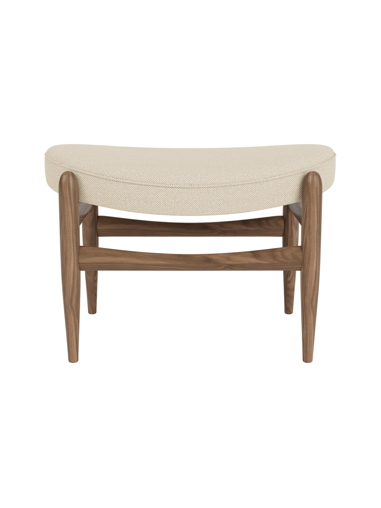 Pouf en cuir avec design classique de traîneau pour salon