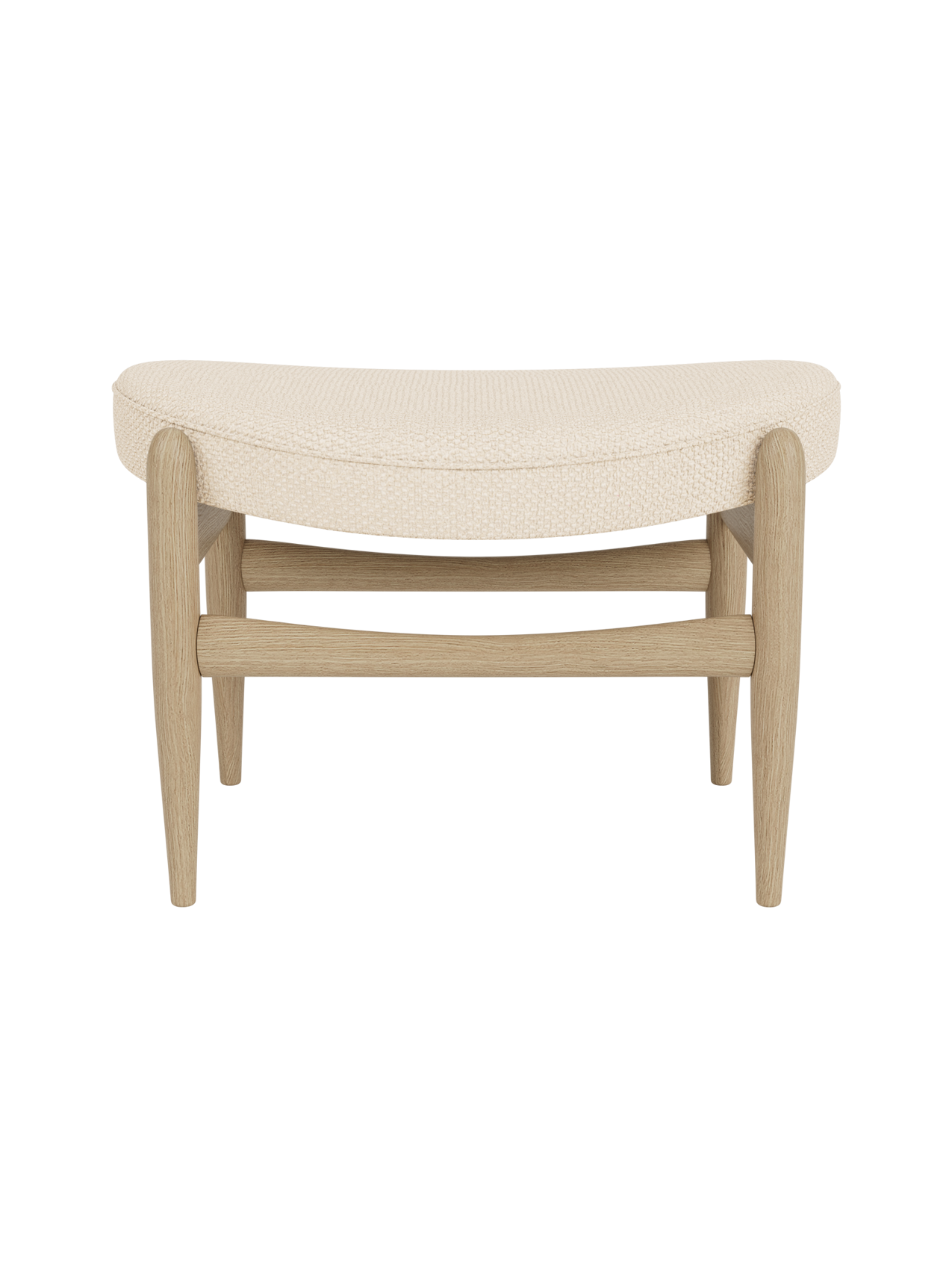 Pouf en cuir avec design classique de traîneau pour salon