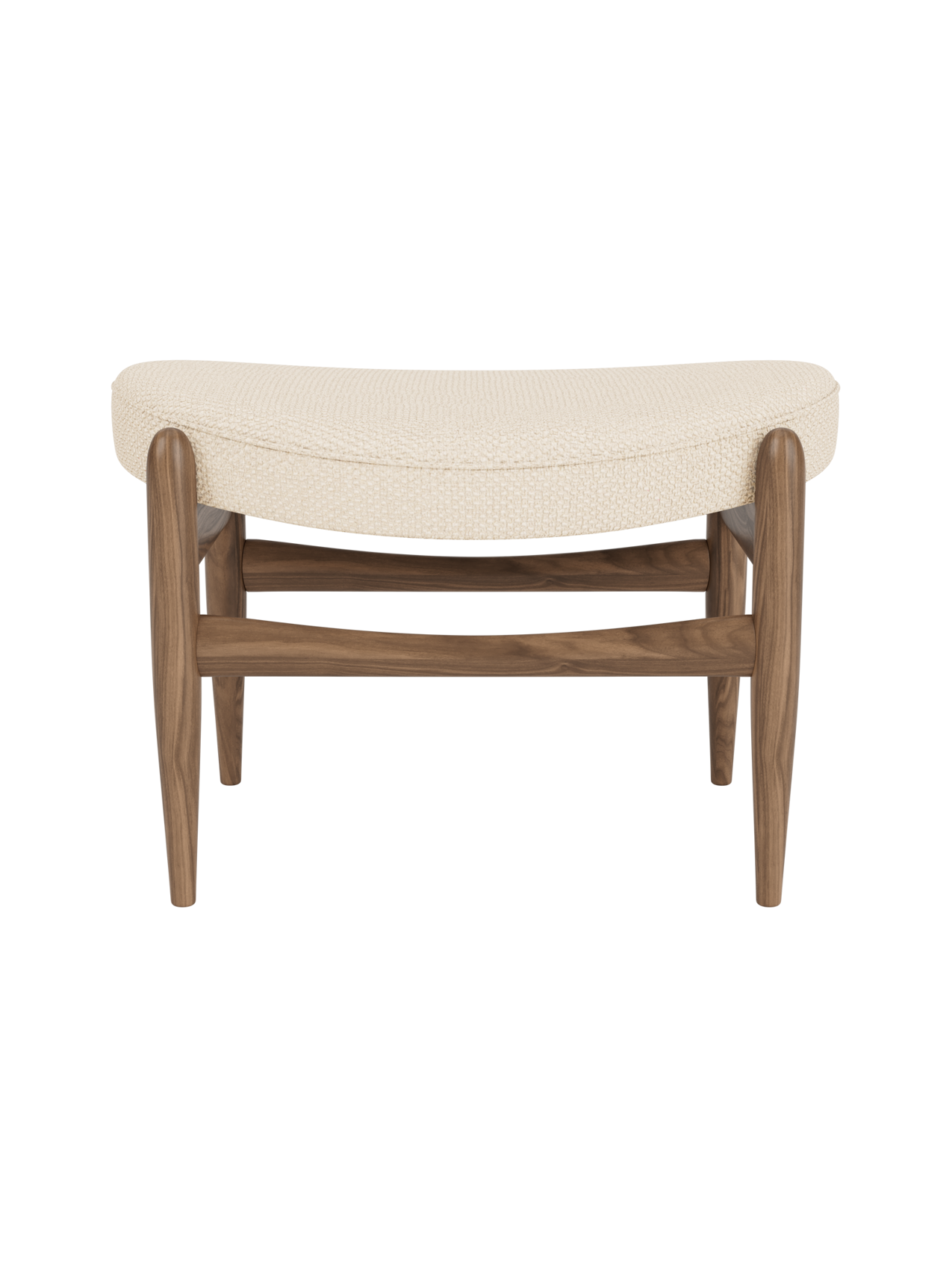 Pouf en cuir avec design classique de traîneau pour salon