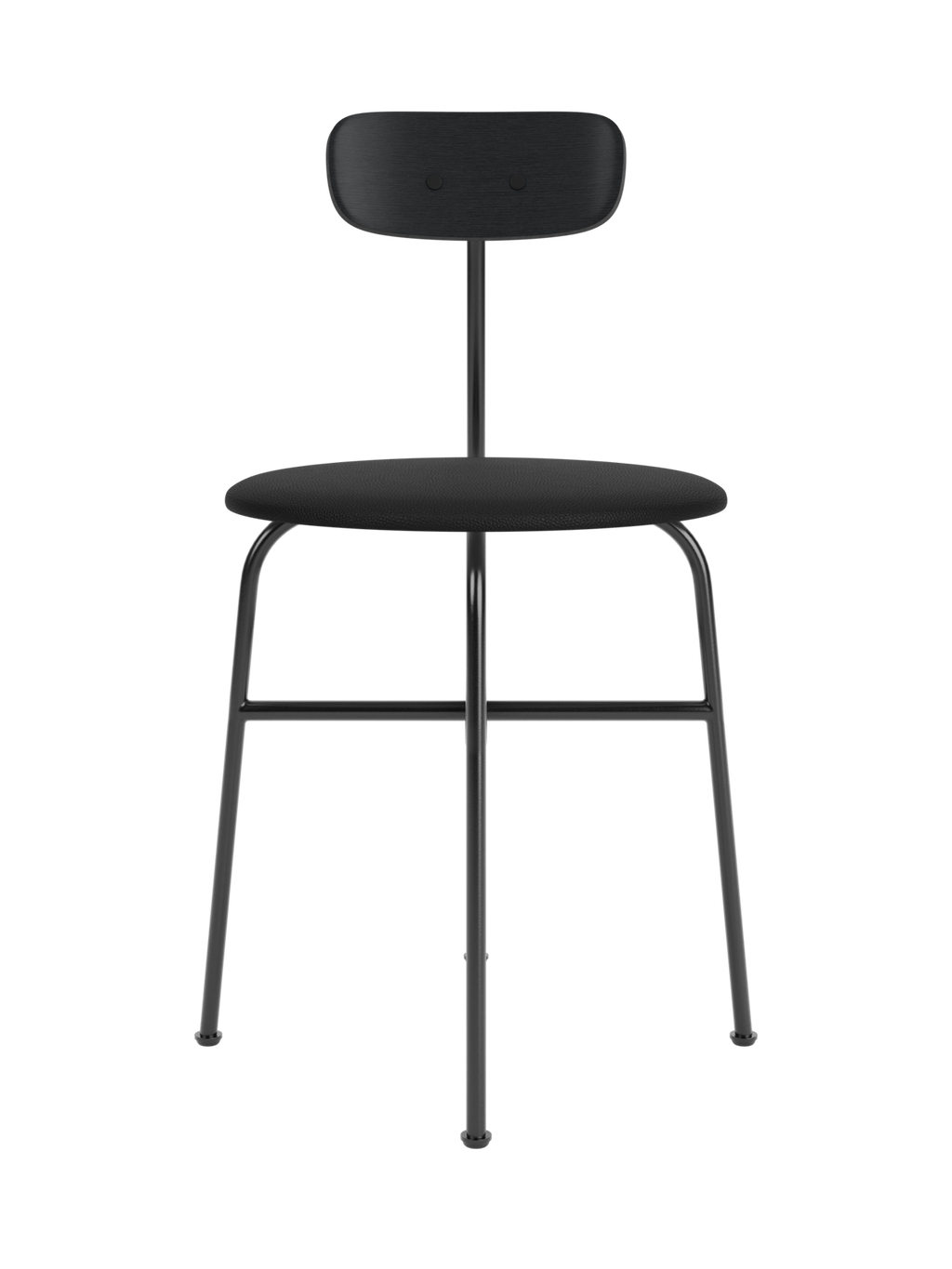 Chaise de salle à manger contemporaine en placage de bois, assise rembourrée, silhouette élégante et reconnaissable pour salle à manger