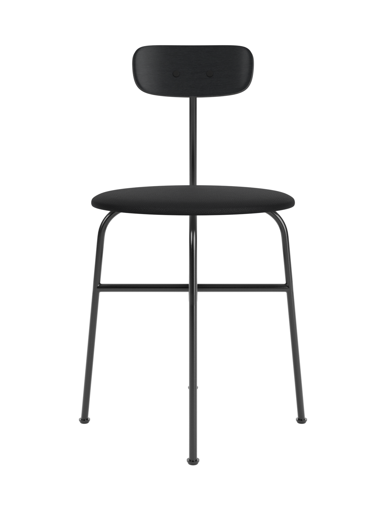 Chaise de salle à manger contemporaine en placage de bois, assise rembourrée, silhouette élégante et reconnaissable pour salle à manger