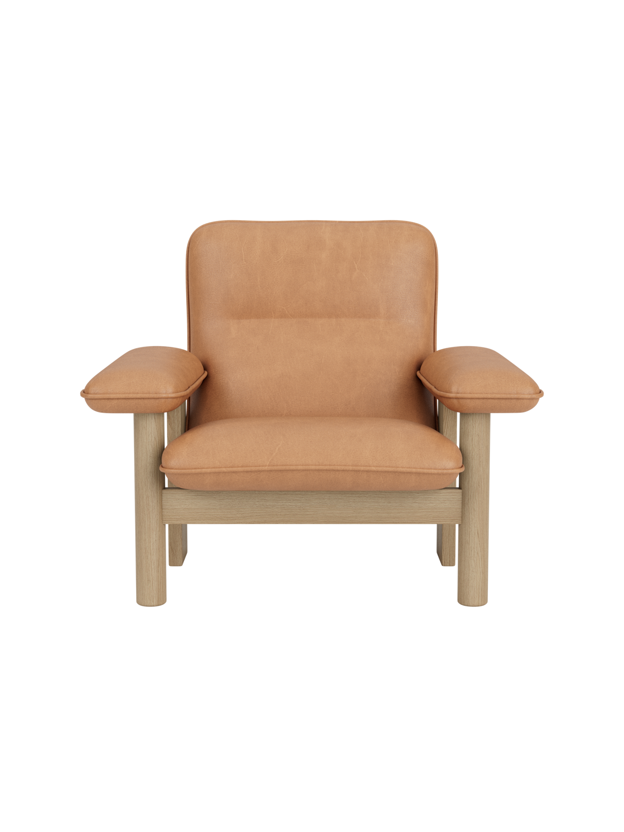 Fauteuil scandinave du milieu du siècle à dossier haut avec accoudoirs exagérés pour salon et chambre à coucher