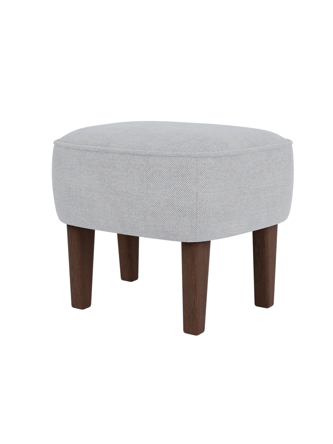 Pouf rembourré en tissu au design compact pour le salon